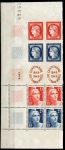 Франция 1949 г. • Mi# 840-3 • 15-25 fr. • 100 лет первой французской почтовой марке • полн. серия • сцепка в паре • MNH OG XF+