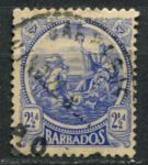 Барбадос 1921-1924 гг. • Gb# 222 • 2½ d. • маленький размер • "Правь Британия" • стандарт • Used VF ( кат.- £ 9 )