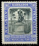 Барбадос 1906 г. • Gb# 149 • 2½ d. • Адмирал Нельсон • 100 лет со дня рождения • памятник • MH OG VF ( кат.- £4 )