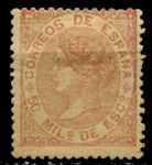 Испания 1868-1869 гг. • SC# 99 • 50 m. • Изабелла II • стандарт • MH OG VF- ( кат. - $30 )