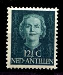 Нидерландские Антильские о-ва 1950-1979 гг. • SC# 217 • 12 ½ c. • Королева Юлиана • стандарт • MNH OG XF