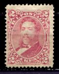 Гаваи 1883-1886 гг. • SC# 43 • 2 c. • король Давид Калакауа • Used F-VF