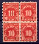 США 1931 г. • SC# J84 • 10 c. • служебный выпуск • кв. блок • MNG VF