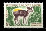 Кот-д'Ивуар 1963-1964 гг. • SC# 201 • 1 fr. • Фауна Африки • олень • MNH OG XF