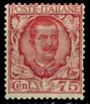 Италия 1901-1926 гг. • SC# 86 • 75 с. • Виктор Эммануил III • стандарт • MH OG VF • ( кат.- $5 )