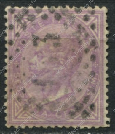 Италия 1863-1877 гг. • SC# 32 • 60 c. • Виктор Эммануил II • стандарт • Used VF+ ( кат.- $ 14 )