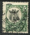 Танганьика 1925 г. • Gb# 89 • 5 c. • осн. выпуск • жираф • Used VF ( кат. - £2 )