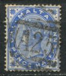 Мальта 1885-1890 гг. • Gb# 26 • 2½ d. • Виктория • стандарт • Used VF