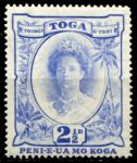 Тонга 1942-1949 гг. • Gb# 77 • 2½ d. • осн. выпуск • королева Салоте • MH OG XF ( кат.- £ 2 )