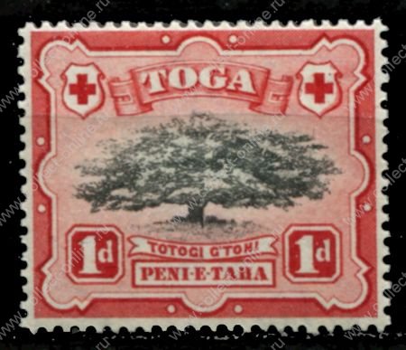 Тонга 1942-1949 гг. • Gb# 75 • 1 d. • осн. выпуск • дерево овава • MH OG VF