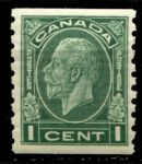 Канада 1933 г. • Sc# 205 • 1 c. • осн. выпуск • Георг V • из рулона • MNH OG VF ( кат. - $26 )