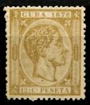 Куба 1878 г. • SC# 78 • 12½ c. • король Альфонсо XII • стандарт • MNH!! OG VF