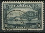 Канада 1928-1929 гг. • Sc# 156 • 12 c. • осн. выпуск • мост Квебека • Used F-VF ( кат. - $9 )