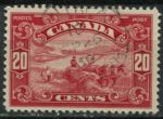 Канада 1928-1929 гг. • Sc# 157 • 20 c. • осн. выпуск • уборка урожая пшеницы • Used F-VF ( кат. - $12.5 )
