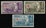 Бразилия 1935 г. • Sc# B5-7 • Панамериканская конференция Красного Креста • благотворительный выпуск • MH OG VF ( кат. - $17 )