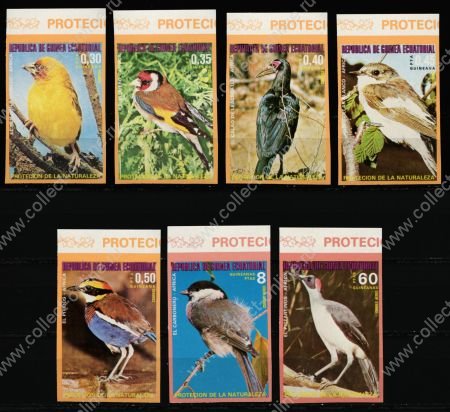 Экваториальная Гвинея 1974 г. • SC#  • 0.30 - 60 pt. • Экзотические птицы Африки • ( б.з. ) • MNH OG XF
