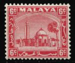 Малайя • Селангор 1935-1941 гг. • Gb# 74 • 6 c. • дворцовая мечеть в Келанге • стандарт • MH OG VF ( кат.- £ 10 )