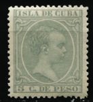 Куба 1890-1897 гг. • SC# 144 • 5 c. • король Альфонсо XIII • стандарт • MNH OG VF