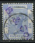 Гонконг 1882-1896 гг. • Gb# 35 • 5 c. • Королева Виктория • стандарт • Used VF