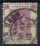 Гонконг 1938-1952 гг. • Gb# 153b • 50 c. • Георг VI • стандарт • Used VF ( кат.- £ 4 )