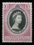Малайя • Негери-Сембилан 1953 г. • Gb# 67 • 10 c. • Коронация Елизаветы II • MH OG VF ( кат.- £ 1,5 )