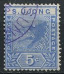 Малайя • Сангей-Юджонг 1891-1894 гг. • Gb# 52 • 5 c. • тигр • стандарт • Used VF ( кат.- £ 7 )