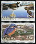 Мальта 1999 г. • SC# 968-9 • 16 и 35 c. • Фауна острова • птицы • полн. серия • MNH OG XF