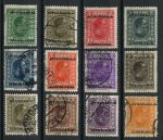 Югославия 1933 г. • Sc# 87-98 • 25 p. - 30 D. • надпечатка "Югославия" на марках 1926 г. • полн. серия • Used VF