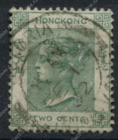  Гонконг 1900-1901 гг. • Gb# 56 • 2 c. • Королева Виктория • стандарт • Used VF