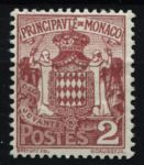 Монако 1924-1933 гг. • SC# 61 • 2 c. • осн. выпуск • герб дома Гримальди • MH OG VF