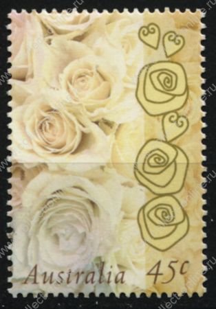 Австралия 1998 г. • SC# 1647 • 45 c. • для поздравлений • розы • MNH OG XF ( кат.- $ 1,25 )