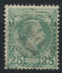 Монако 1885 г. • SC# 6 • 25 c. • 1-й выпуск • Князь Чарльз III • стандарт • Used VF ( кат.- $ 80 )