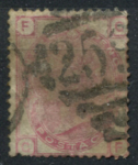 Великобритания 1873-1880 гг. • GB# 144 pl. 15 • 3 d. • королева Виктория • стандарт • Used F ( кат.- £50 )