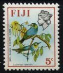 Фиджи 1971-1972 гг. • SC# 309 • 5 c. • Елизавета II основной выпуск • Птицы • MNH OG VF ( кат.- $ 3 )