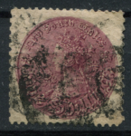 Новый Южный Уэльс 1861-1888 гг. • GB# 180a • 5 sh. • Королева виктория • перф. - 12x10 • Used F-VF ( кат. - £70 )