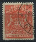 Родезия 1892-1893 гг. • Gb# 5 • 2 sh. • 1-й выпуск • герб колонии • Used XF ( кат.- £35 )