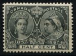 Канада 1897 г. • SC# 50 • ½ c. • Королева Виктория • 60-летний юбилей правления • MH OG VF ( кат.- $140 )