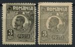 Румыния 1920-1927 гг. • Mi# 264,264x • 3 b. • Фердинанд I • стандарт • MNH OG VF • ( кат.- €2++ )
