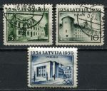 Латвия 1939 г. • Mi# 272-3,276 • 5,10 и 35 s. • День народного единства (5-я годовщина) • 3 марки • Used VF