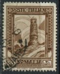 Итальянское Сомали 1932 г. • Sc# 144 • 30 c. • Архитектура и природа • Used VF