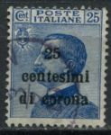 Италия • Венеция-Джулия, Трентино и Далматия 1918 г. • Mi# 6 • 25 с. на 25 с. • надпечатка • Used VF