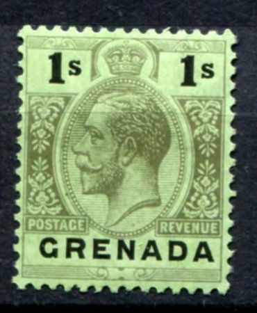 Гренада 1913-1922 гг. Gb# 98 • 1 sh. • Георг V • осн. выпуск • стандарт • MH OG VF