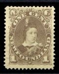 Ньюфаундленд 1880-1896 гг. • Sc# 42(Gb# 44) • 1 c. • основной выпуск • Принц Эдуард • MNG VF ( кат.- $60-/* )