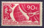 Франция 1936 г. • Sc# 319 • 90 c. • Международная выставка в Париже • MNG VF ( кат. - $18- )