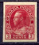 Канада 1924 г. • Sc# 138 • 3 c. • выпуск "Адмирал" • кармин. (б.з.) • стандарт • MH OG VF ( кат. - $20 )