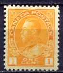 Канада 1911-1925 гг. • Sc# 105 • 1 c. • выпуск "Адмирал" • стандарт • MH OG VF ( кат. - $25 )