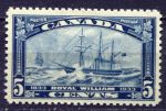 Канада 1933 гг. • Sc# 204 • 5 c. • 100-летие регулярного пароходного сообщения с Британией • пароход "Royal William" • MNH OG VF ( кат. - $20 )