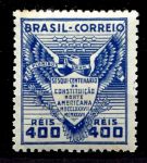 Бразилия 1937 г. • SC# 451 • 400 r. • 150-летие конституции США • MH OG VF