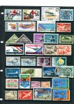 Авиация и авиапочта • набор 100 разных марок • Used F-VF