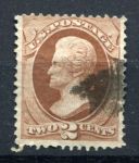 США 1873 г. • SC# 157 • 2 c. • Президент Эндрю Джексон • Used F ( кат. - $25 )